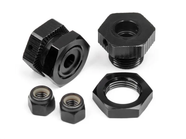 HPI Savage Aluminium 17mm Hex Hub Set - Black - Pack of 4 — image 1 of 2