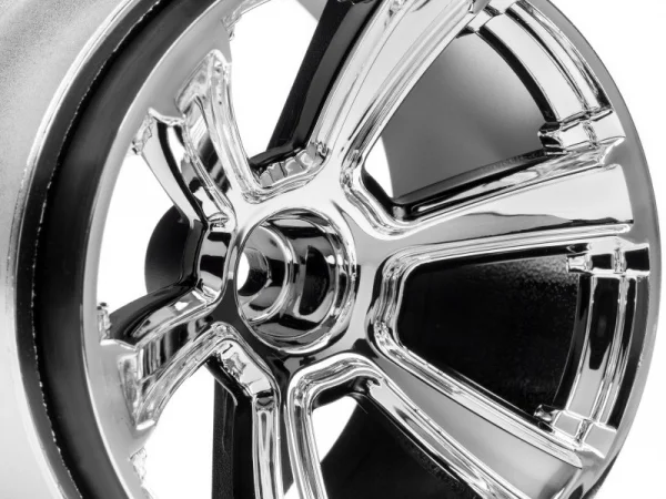 HPI 6-Shot MT Wheel (Chrome/2Pcs)