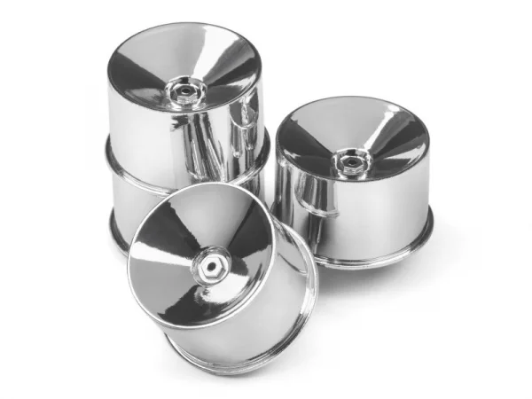 HPI Q32 Dish Wheel Set (Chrome/22X14/4Pcs)