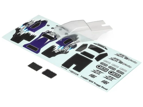 HPI Q32 D8T Tessman Clear Bodyshell