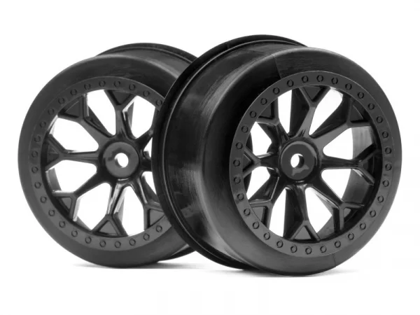 HPI 8-Shot SC Wheel (Black/2Pcs)