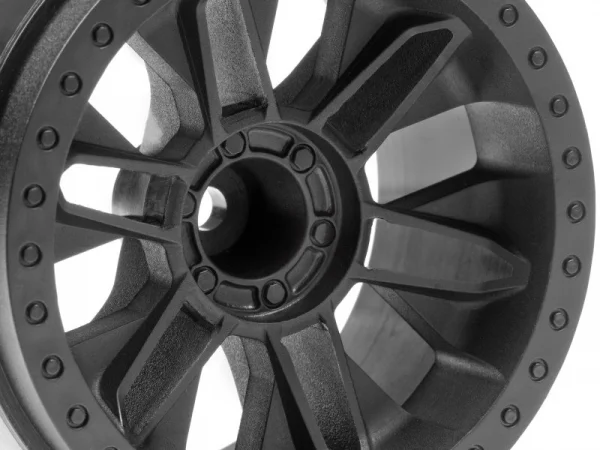 HPI 6-Shot ST Wheel (Black/2Pcs)