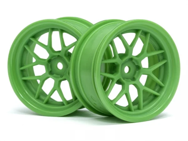 HPI Tech 7 Green Wheels - 52x26mm +6mm Offset - 1 Pair