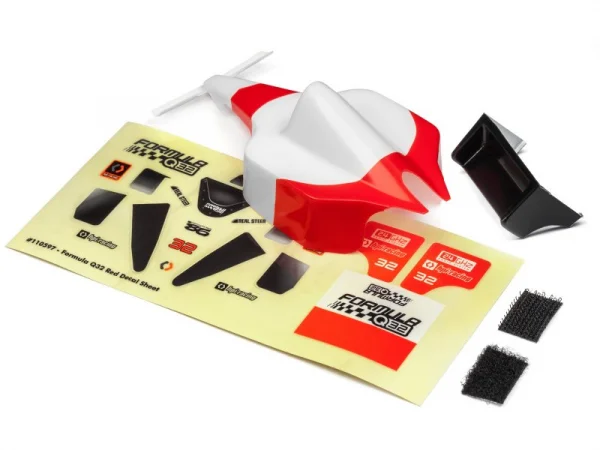 HPI Formula Q32 Body And Wing Set (Red)
