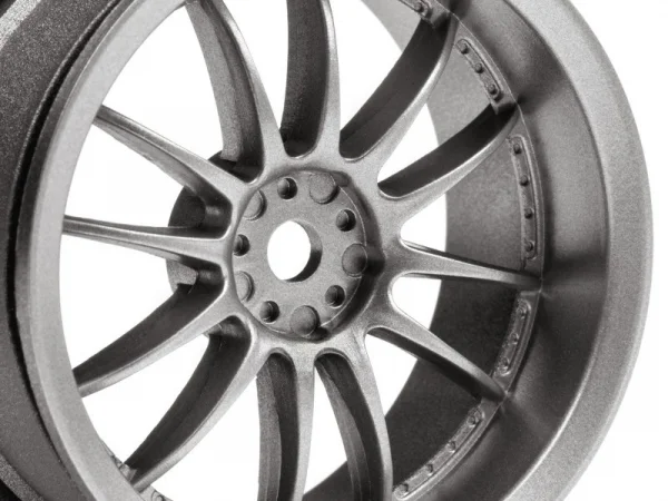 HPI Work Xsa 02C Wheel 26mm Light Gunmental (3mm/2Pcs)