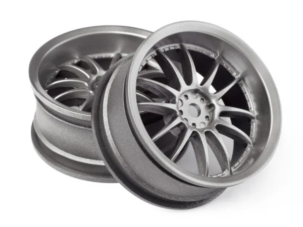 HPI Work Xsa 02C Wheel 26mm Light Gunmental (3mm/2Pcs)