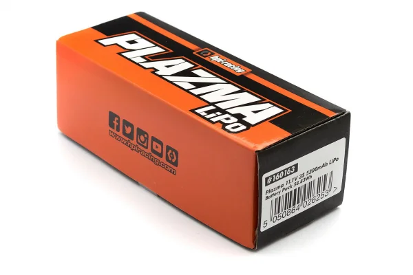 Plazma 11.1V 5300mAh 40C LiPo Battery Pack 58.83Wh
