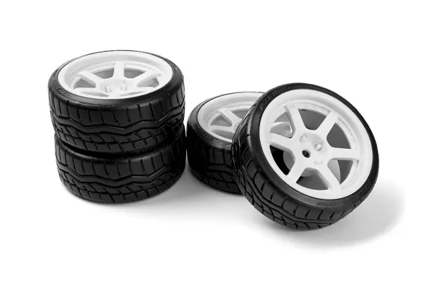 Falken Azenis Drft Tire/HRE C106 Wheel White 4pcs — image 1 of 5