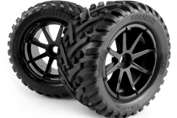 Mounted Goliath Tire on 3256 Blast Black Wheel — image 5 of 5