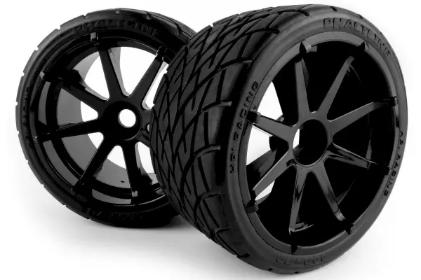 HPI Phaltline Tyres Pre Mounted on 3256 Blast Black Wheels (2) — image 6 of 6