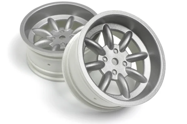 HPI FS-15 Sport 8 Spoke Wheel Silver 26mm - 6mm Offset (2)