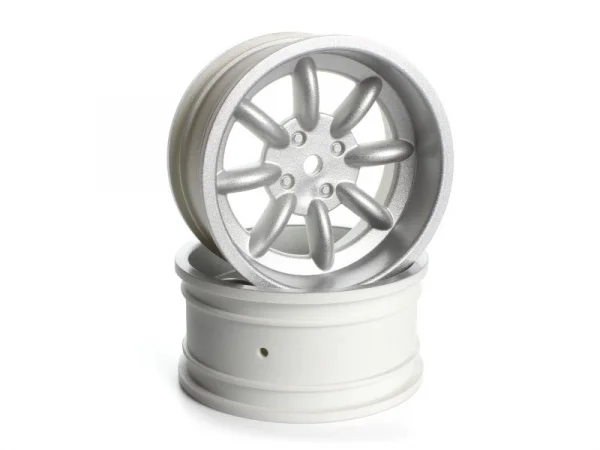 HPI FS-15 Sport 8 Spoke Wheel Silver 26mm - 6mm Offset (2)