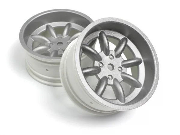 HPI FS-15 Sport 8 Spoke Wheel Silver 26mm - 6mm Offset (2)