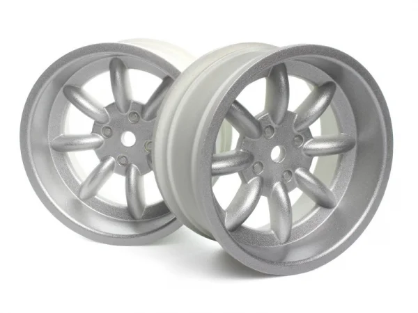 HPI FS-15 Sport 8 Spoke Wheel Silver 26mm - 6mm Offset (2)