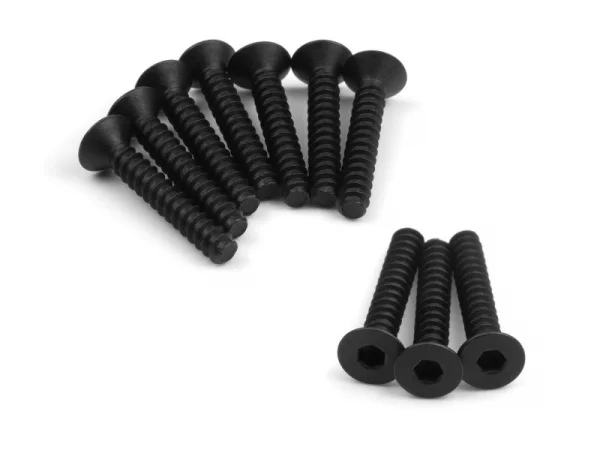 HPI Tp. Flat Head Screw M3X18mm (Hex Socket/10Pcs)