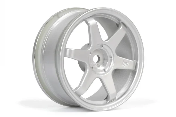 HPI TE37 Wheel 26mm Matte Chrome (0mm Offset)