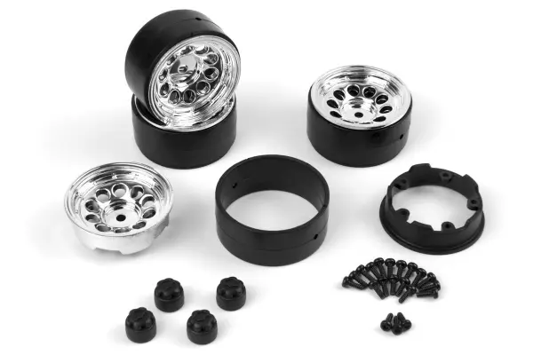 CS-10 Beadlock Wheel 1.2in (Chrome/4pcs) — image 2 of 2