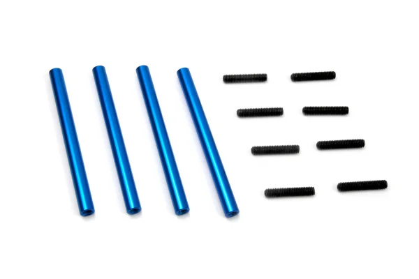 Aluminium Link Blue 6x72mm M4 (4PCS)