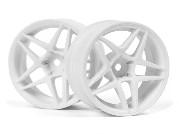 HPI Kansei Astro Wheels White 6mm Offset 26mm (2)