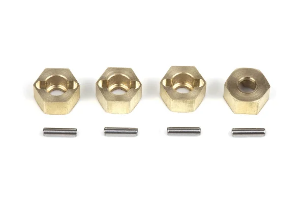 7mm Hex Hub Set (Brass/4pcs) ** CLEARANCE **