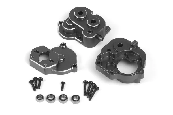 Aluminium Center Gear Box Set (Gunmetal)