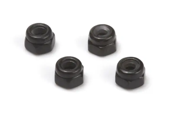 Lock Nut M2 (Black/4pcs)