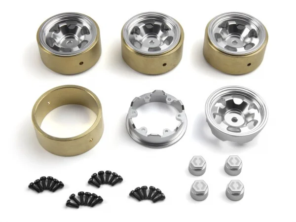 CL-6 Aluminium Wheel 1.2in (Silver/4pcs)