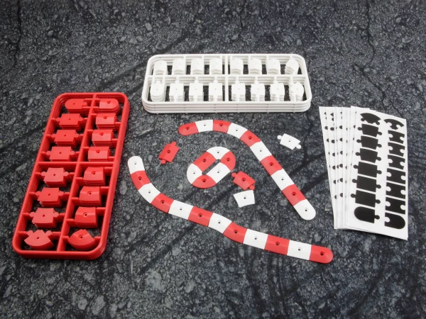 nano-TTR Curb Set - Red and White