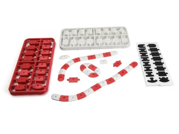 nano-TTR Curb Set - Red and White
