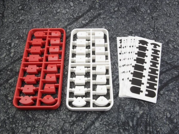 nano-TTR Curb Set - Red and White
