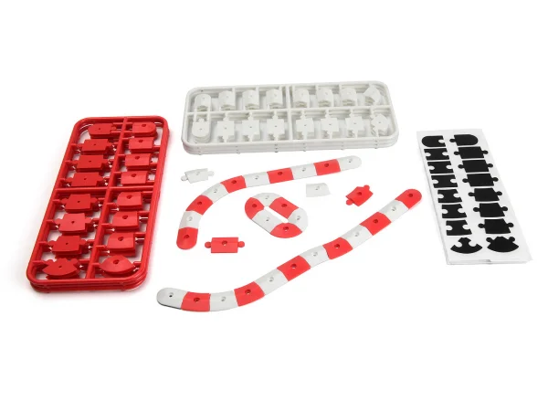 nano-TTR Curb Set - Red and White