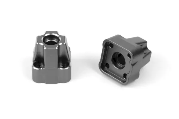 Aluminium Rear Hub Set (Gunmetal/2pcs)