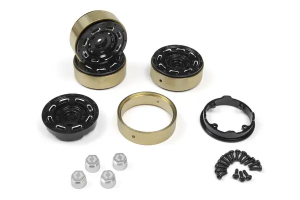 CC-8 Aluminium Wheel 1.3in (Black/4pcs) &mdash; image 6 of 6