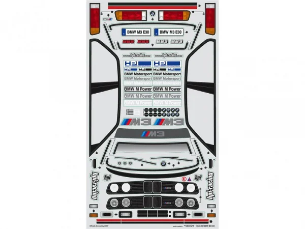 HPI BMW E30 M3 Clear Body Shell - 200mm