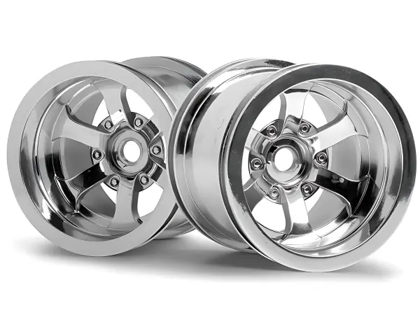 Scorch 6-Spoke Wheel Shiny Chrome - Pair