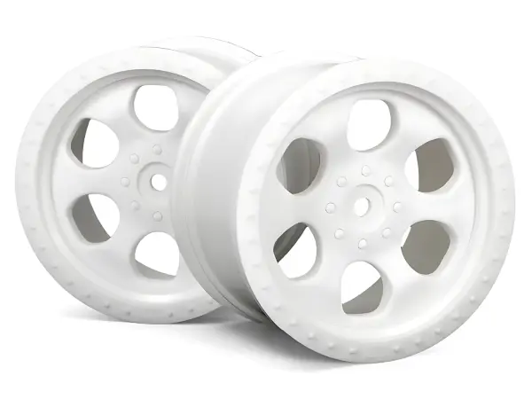 HPI 6 Spoke Wheel - White - 83x56mm - 14mm Hex - (pair) — image 1 of 3