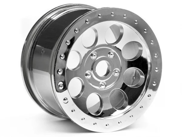 HPI MAG-8 Chrome 3.2 Inch Wheels (83X56mm) - 17mm Hex - 1 Pair
