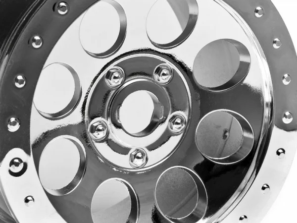 HPI MAG-8 Chrome 3.2 Inch Wheels (83X56mm) - 17mm Hex - 1 Pair