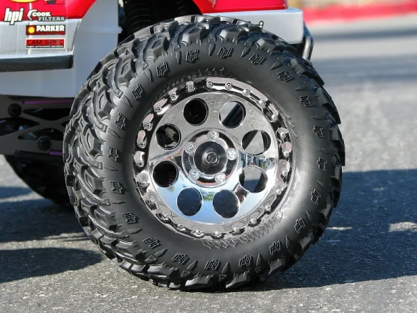 HPI MAG-8 Chrome 3.2 Inch Wheels (83X56mm) - 17mm Hex - 1 Pair