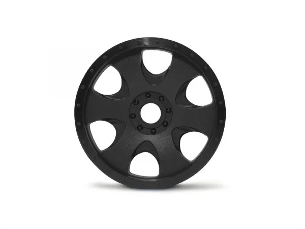 Warlock Wheel Black 83x56mm - 17mm Hex for Savage X / Hellfire - 2 Pcs