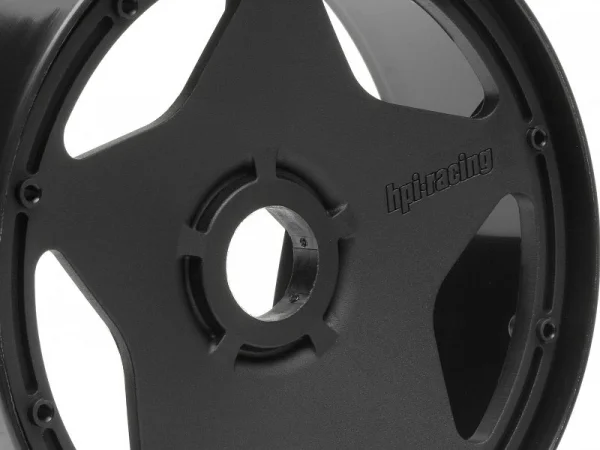 HPI Baja 5B Super Star Wheel - Black - Front - Pair