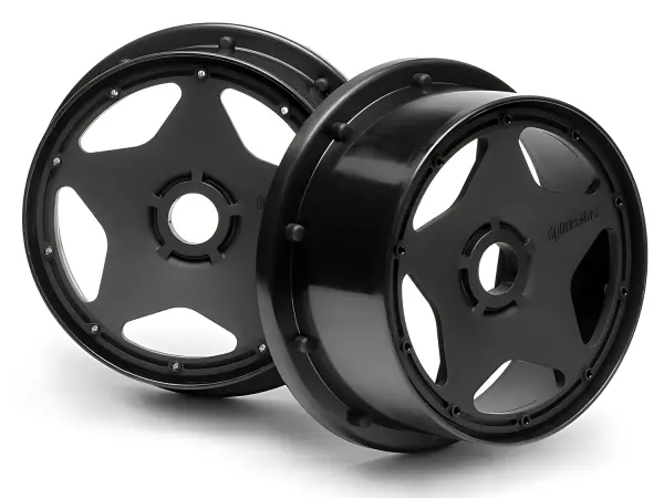 HPI Baja 5B Super Star Wheel - Black - Front - Pair — image 1 of 4