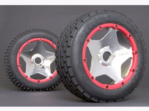 HPI Baja 5B Super Star Wheel - Shiny Chrome - Front - Pair — image 3 of 3