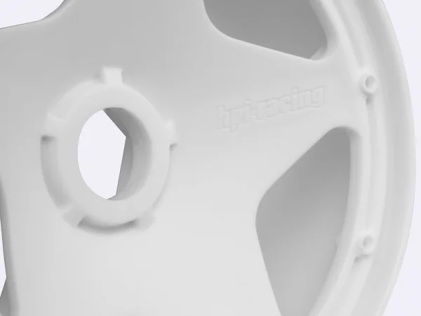 HPI Baja 5B Super Star Wheel - White - Rear - Pair