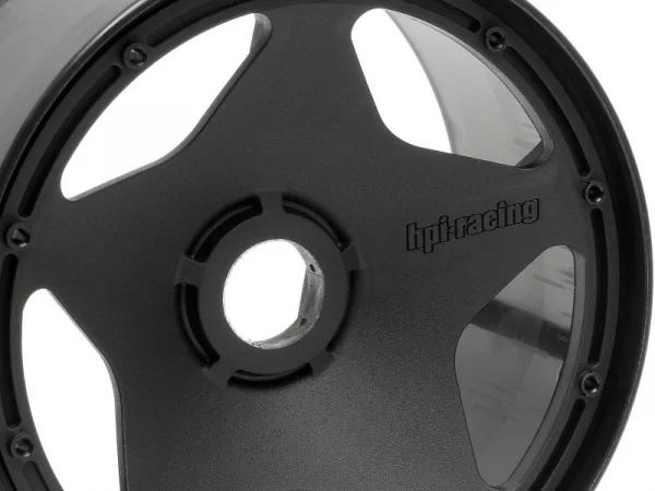 HPI Baja 5B Super Star Wheel - Black - Rear - Pair
