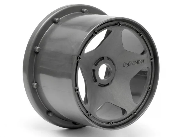 HPI Baja 5B Super Star Wheel - Gunmetal - Rear - Pair