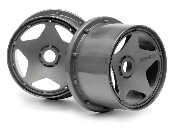 HPI Baja 5B Super Star Wheel - Gunmetal - Rear - Pair — image 1 of 4