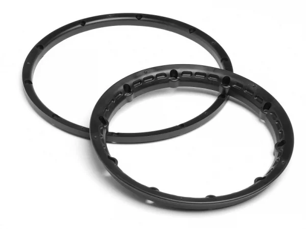 Heavy Duty Wheel Bead Lock Rings for HPI Baja 5B - Black (1 Pair - fits 2 Wheels)