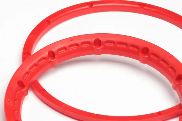 Heavy Duty Wheel Bead Lock Rings for HPI Baja 5B - Red (1 Pair - fits 2 Wheels)