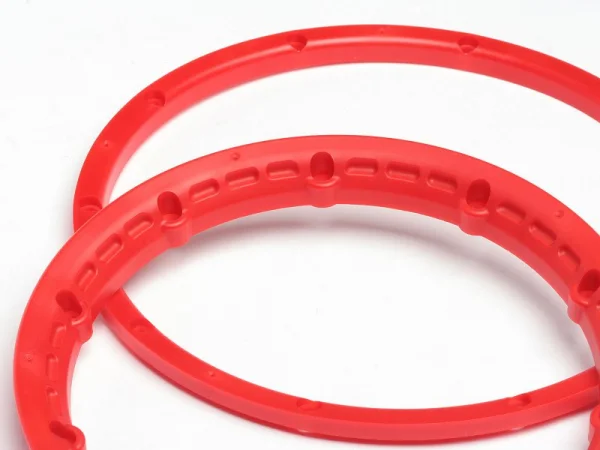 Heavy Duty Wheel Bead Lock Rings for HPI Baja 5B - Red (1 Pair - fits 2 Wheels)
